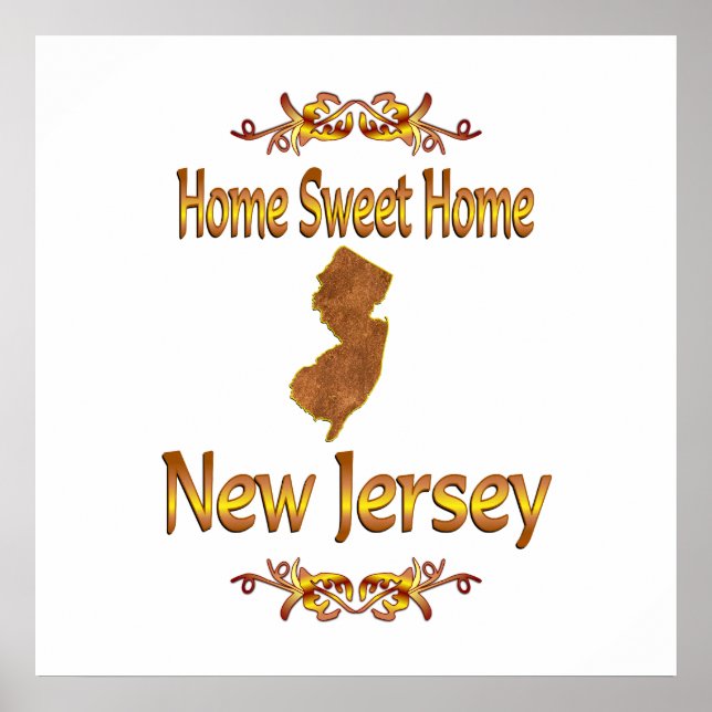 Affiche Home Sweet Home New Jersey (Devant)