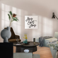 Home Sweet Home Stylish Black Typographie