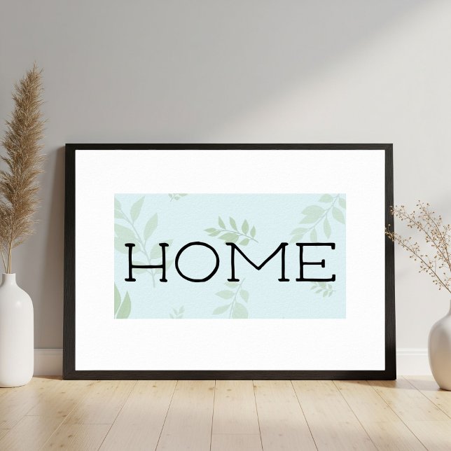 Affiche Home, Typography Wall Art, Printable Art (Créateur téléchargé)