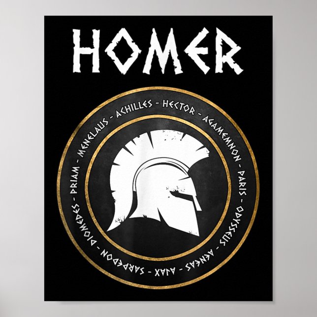Affiche Homer Les Héros Iliad Et Odyssée Du Trojan W (Devant)