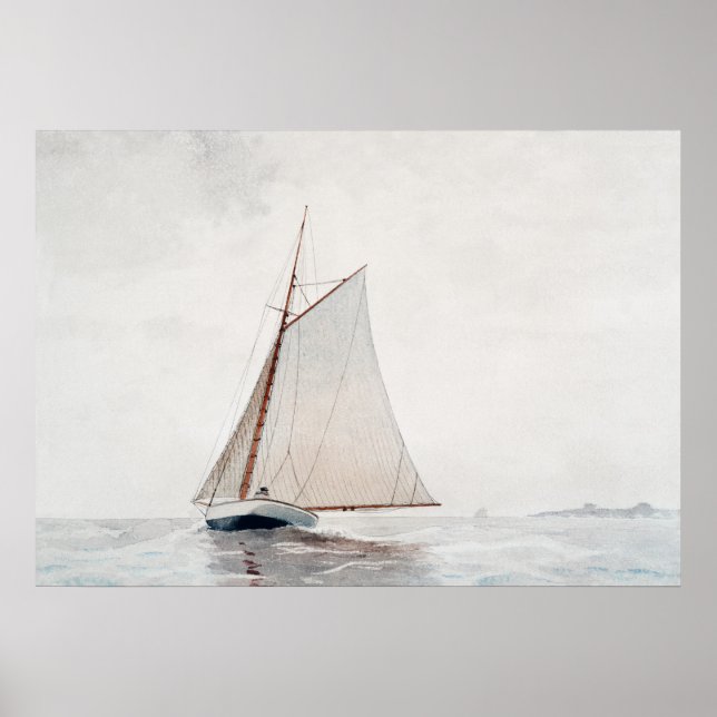 Affiche Homer's Sailing off Gloucester (Devant)