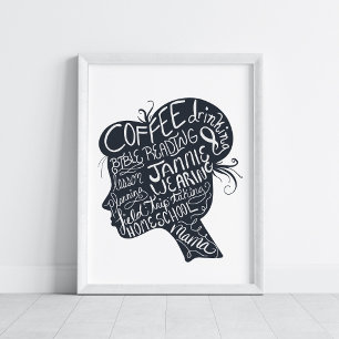 Affiche Homeschool Mama Citation Portrait Art