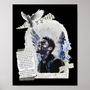 Affiche Hommage À Chadwick Boseman - Objet 2