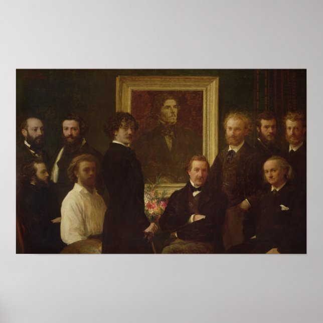 Affiche Hommage à Delacroix, 1864 (Devant)