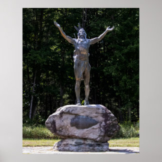 Affiche Hommage à la statue du Lever du soleil