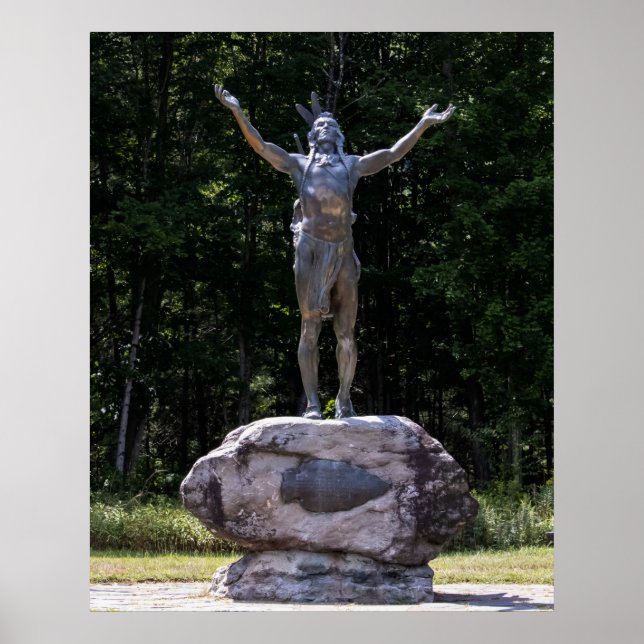 Affiche Hommage à la statue du Lever du soleil (Devant)