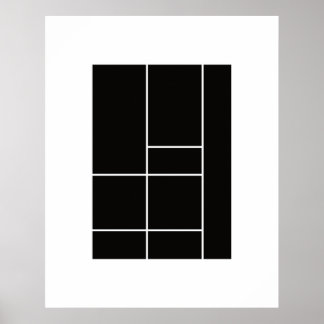 Affiche Hommage à Mondrian 1.1