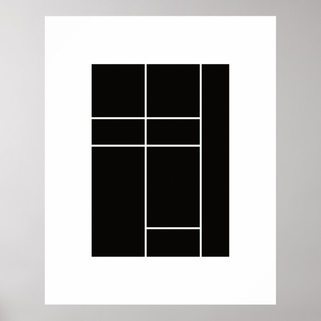 Affiche Hommage à Mondrian 1.2 (Devant)