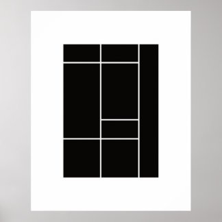 Affiche Hommage à Mondrian 1.3