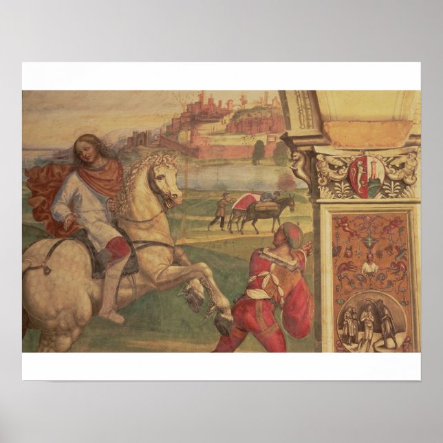 Affiche Homme à cheval, de la Vie de Saint Benoît (f (Devant)