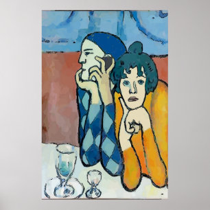 Affiche Homme Abstrait sur le téléphone portable, modifier