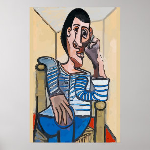 Affiche Homme Abstrait sur le téléphone portable, modifier