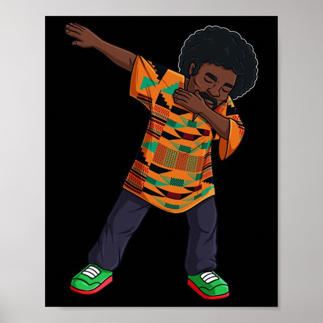 Affiche Homme afro-américain Dabing hommes JunetDix noir (Devant)