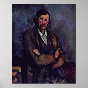 Affiche Homme avec bras croisés - Paul Cezanne - c1866