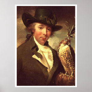 Affiche Homme avec Falcon