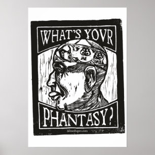 Affiche Homme de fantaisie Gravure sur bois, Théorie de la