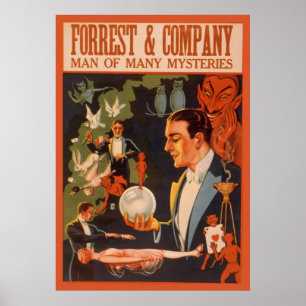 Affiche Homme de Forrest & Company de beaucoup de mystères