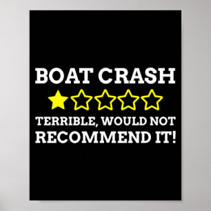 Affiche Homme de marin & performance drôle de crash de