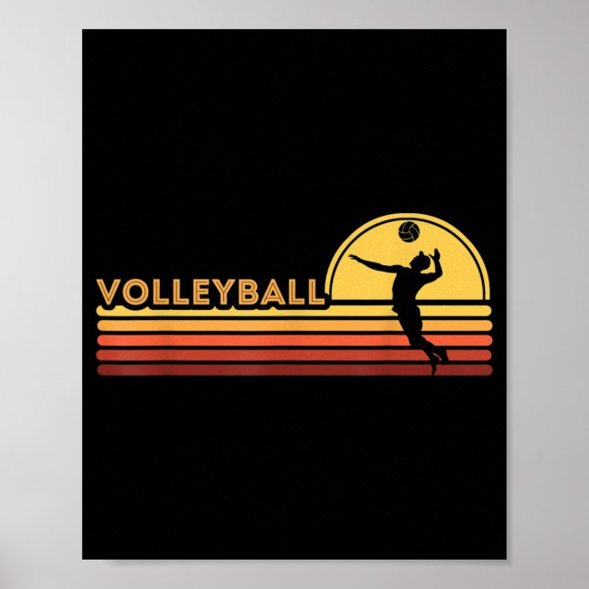 Affiche Homme de volley-ball (Devant)