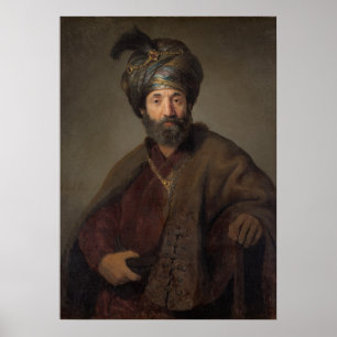 Affiche Homme en costume oriental, c.1635 (huile sur toile