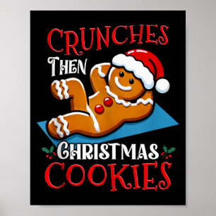 Affiche Homme en pain d'épice de Noël Citation drôle de co
