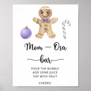 Affiche Homme en pain d'épices \ Bar Mom-osa