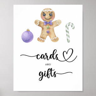Affiche Homme en pain d'épices - cartes et cadeaux baby sh
