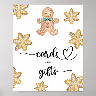 Affiche Homme en pain d'épices - cartes et cadeaux baby sh