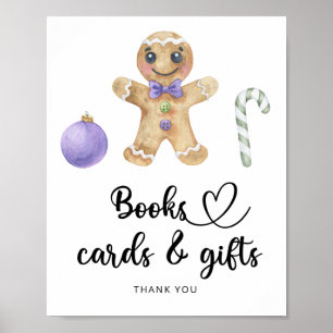 Affiche Homme en pain d'épices - livres cartes et cadeaux