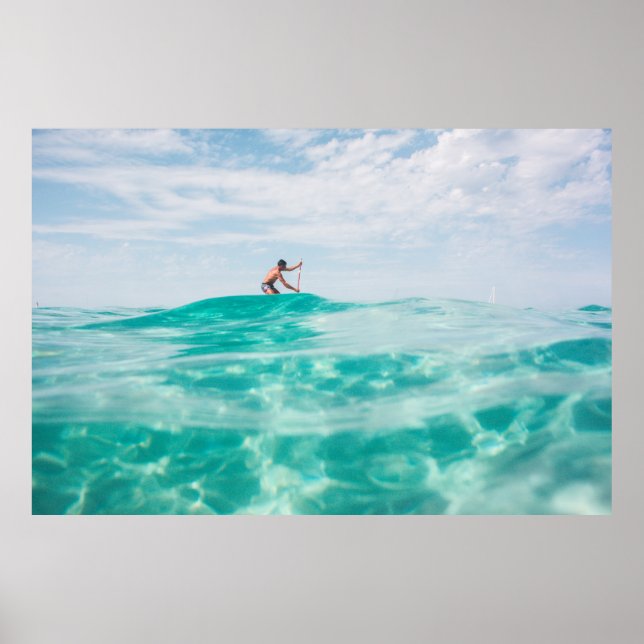Affiche Homme faisant du surf (Devant)