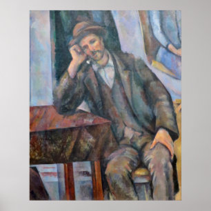 Affiche Homme Fumer un tuyau - Paul Cezanne - c1893