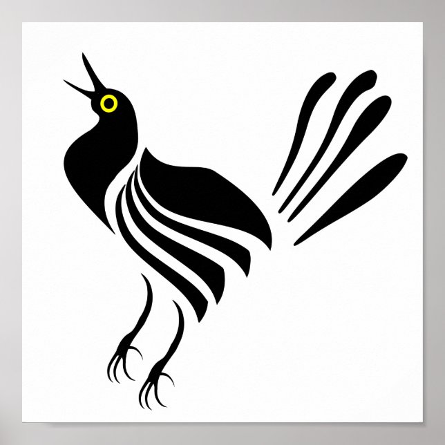 Affiche Homme Gracker Oiseau noir (Devant)
