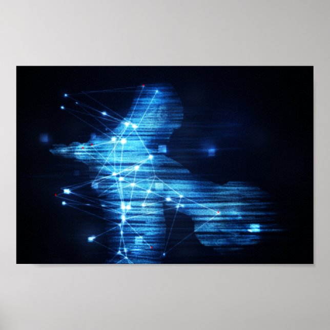 Affiche Homme high-tech (Devant)