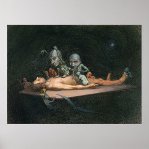 Affiche Homme Inconscient Chloroforme Voir Démons