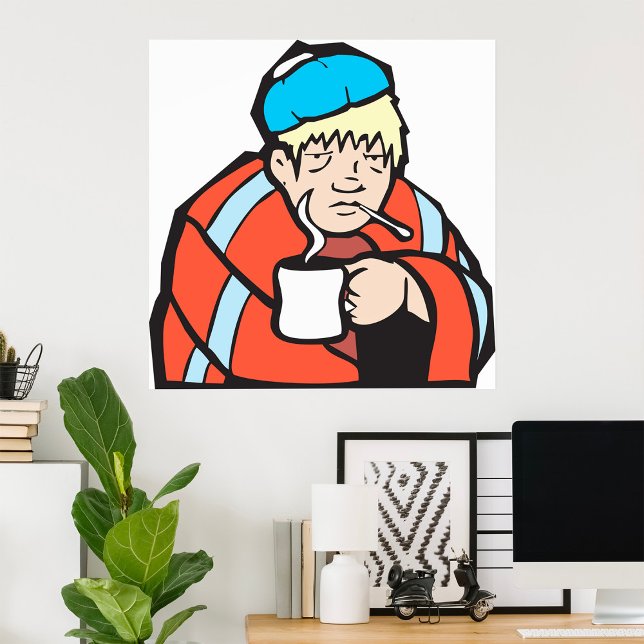 Affiche Homme malade (Créateur téléchargé)