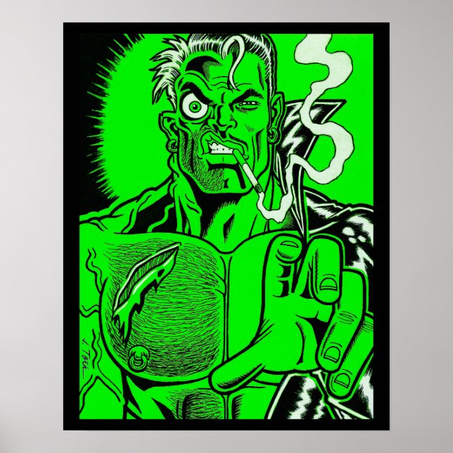 Affiche Homme Musclé Mutant (Devant)
