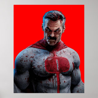 Affiche Homme Omni sanglant