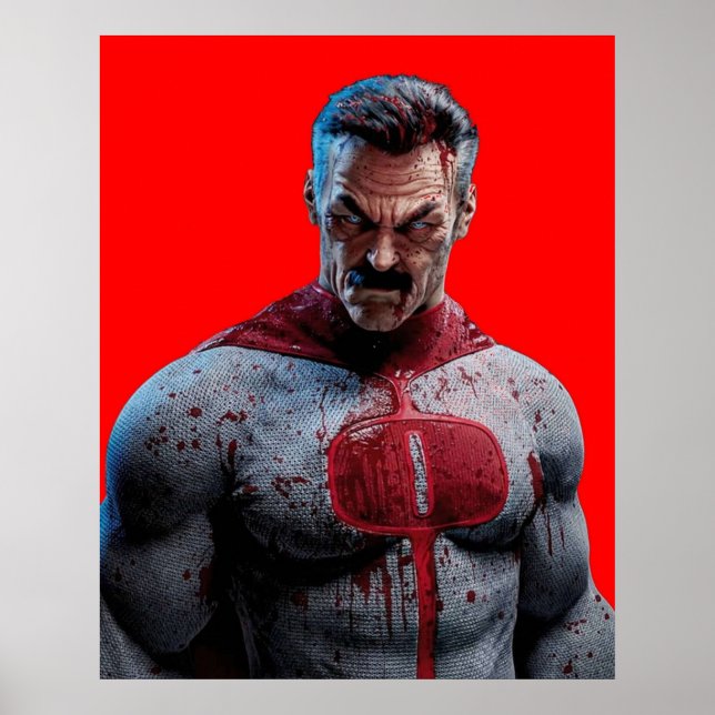 Affiche Homme Omni sanglant (Devant)