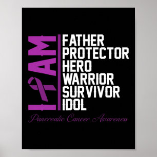 Affiche Homme Pancréatique Cancer Sensibilisation Je suis