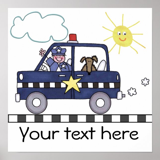 Affiche Homme policier (Devant)