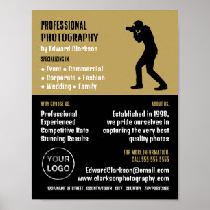 Affiche Homme Silhouette, Photographe, Location de photogr