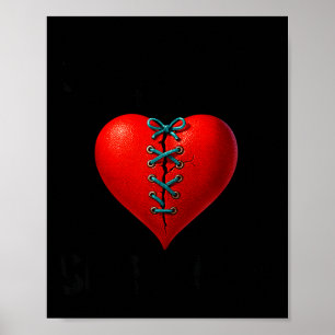 Affiche Homme survivant d'une chirurgie à cœur ouvert reco