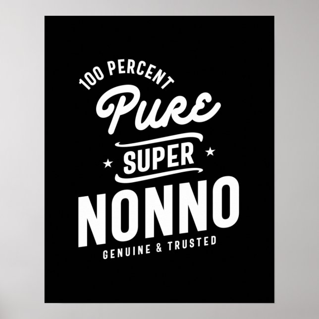 Affiche Hommes 100% Pure Super Nonno Cadeau (Devant)