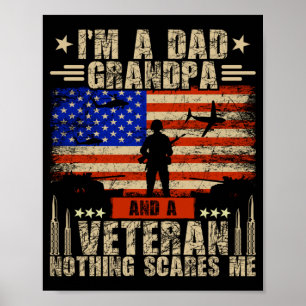 Affiche Hommes 4 juillet _ Drapeau des États-Unis _ Un pap