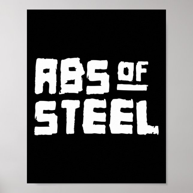 Affiche Hommes Abs Of Steel Gym Fitness entraînement Bodyb (Devant)