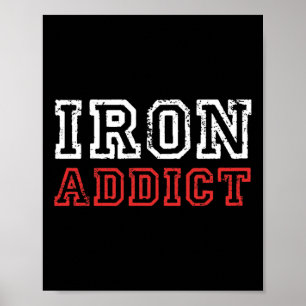 Affiche Hommes Addict De Fer Salle De Fitness Fitness Fitn