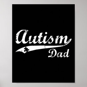 Affiche Hommes Autisme Papa Cadeaux Sensibilisation sur l'