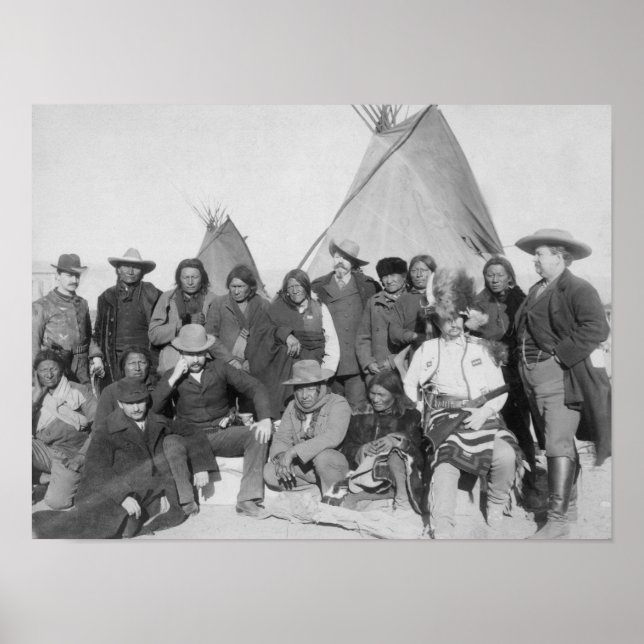 Affiche Hommes blancs (y compris Buffalo Bill) et Lakota 3 (Devant)