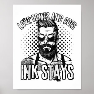 Affiche Hommes célibataires tatoués pour la Saint-Valentin