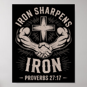 Affiche Homme's Christian Workout Iron Sharpens Iron Prove